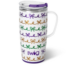 Mardi Gras Bows Travel Mug 22oz Swig