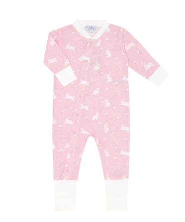 Pink Bunny Cotton Coverall