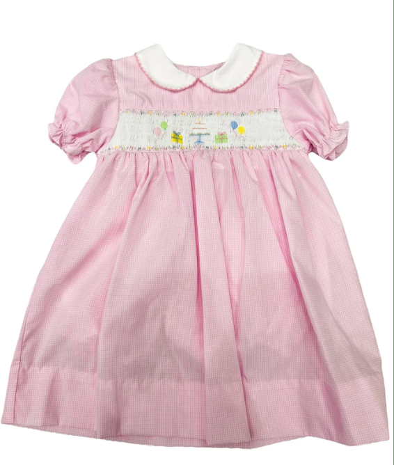 Smocked Birthday Girl Dress