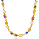 Aubrey Adele Victorian Kaleidoscope Gold Necklace