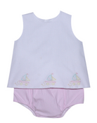 Bailey Sailboat Diaper Set Pink
