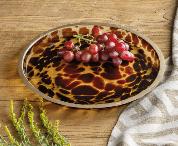 Tortoise Glass Platter
