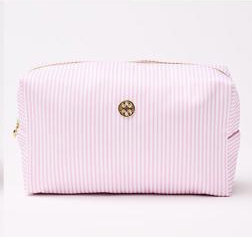 Let's Face It Bag Pink Stripe