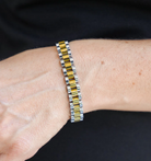 Two-tone Chain Watch Band Bracelet