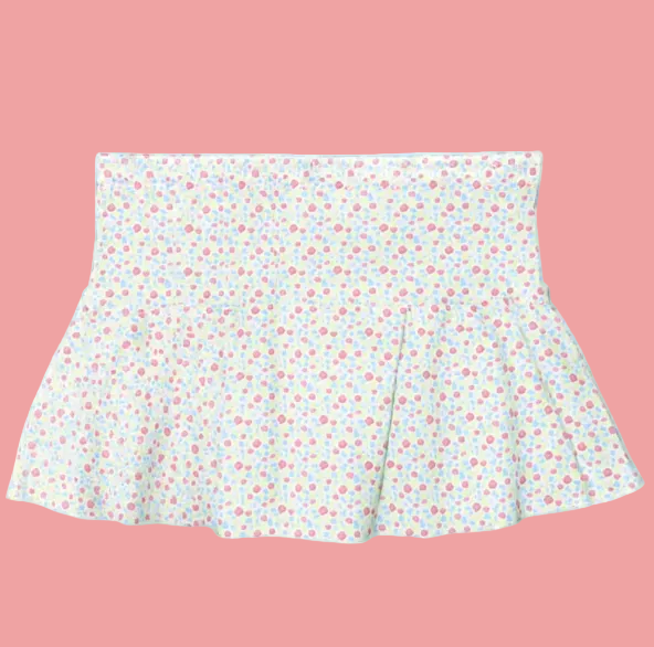 Honesty Mini Coral Floral Skort