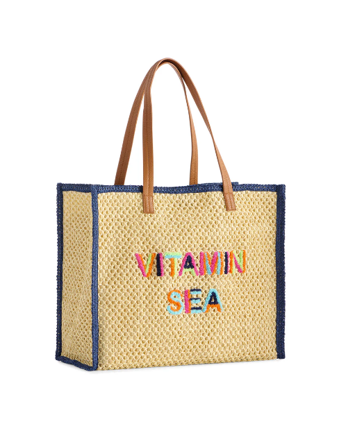 Shiraleah "Vitamin Sea" Tote, Natural