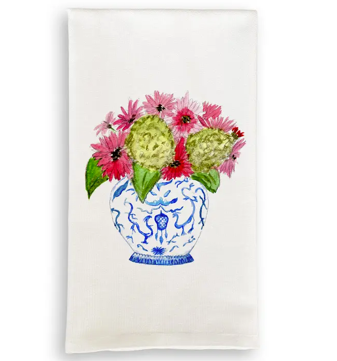 Ginger Jar Bouquet Towel