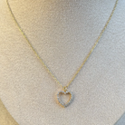 Rhinestone Small Heart Necklace