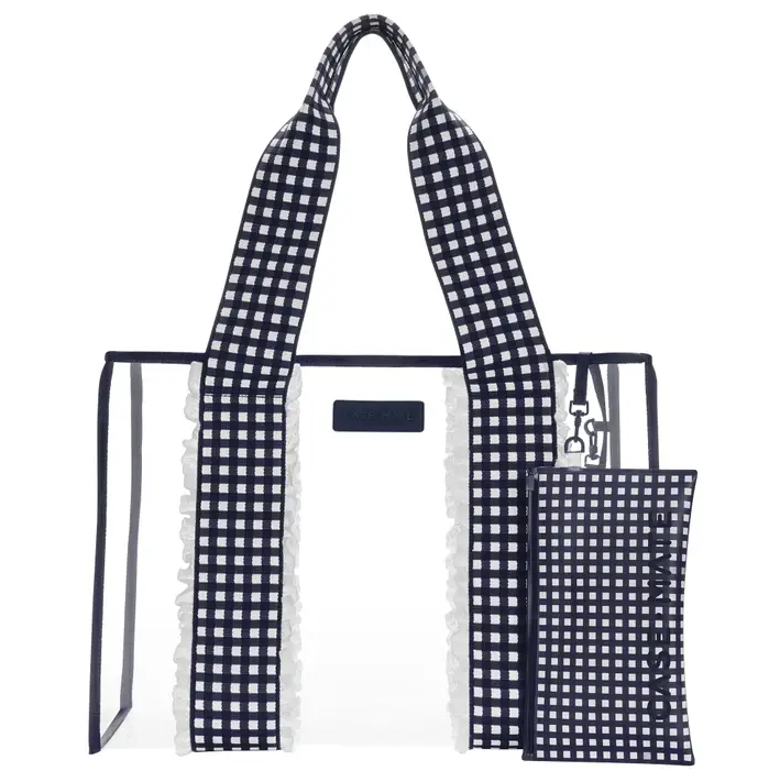Case-Mate Navy Gingham Jelly Tote Bag