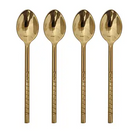 Gold Spiral Design Spoon Set (Set of 4)