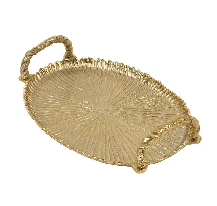 Gold Tray with Handle
