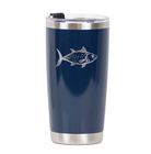 Fish Etched Tumbler Royal/Stainless 20oz.