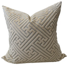 Ivory Luxe Velvet Cut Pillow