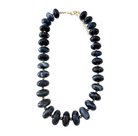 Holly Chunky Beaded Necklace- Navy