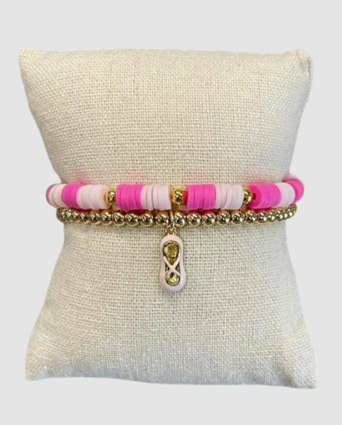 Pink Dance Bracelet Set