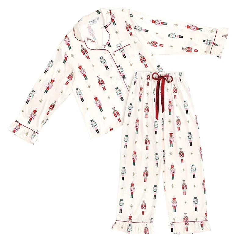 Nutcracker Long Ruffle PJ Set