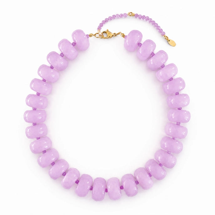 Lavender Chunky Bead Necklace