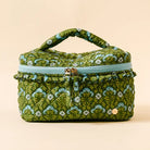 Everbloom Forest Green Glam & Go Quilted Cosmetic Bag