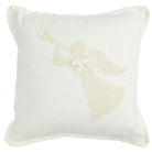 Angel White Christmas Pearl Pillow