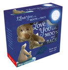 I Love You Moon and Back Book/Bear Set