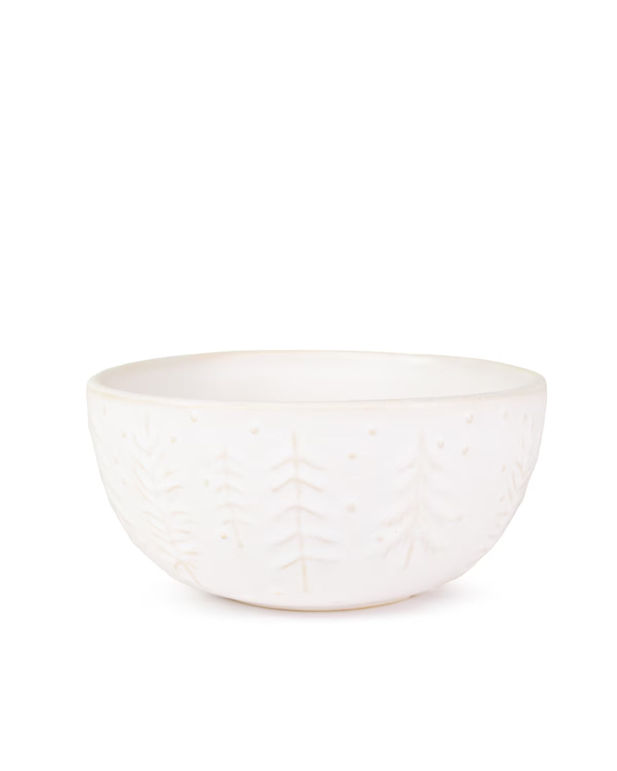 Winter Fir Bowl Antique White