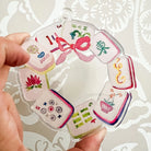 Mahjong Tile Wreath Watercolor Acrylic Ornament