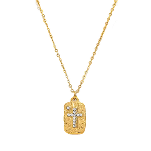Aubrey Adele Hammered Cross