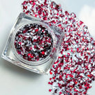 Red White and Silver Face and Body Glitter