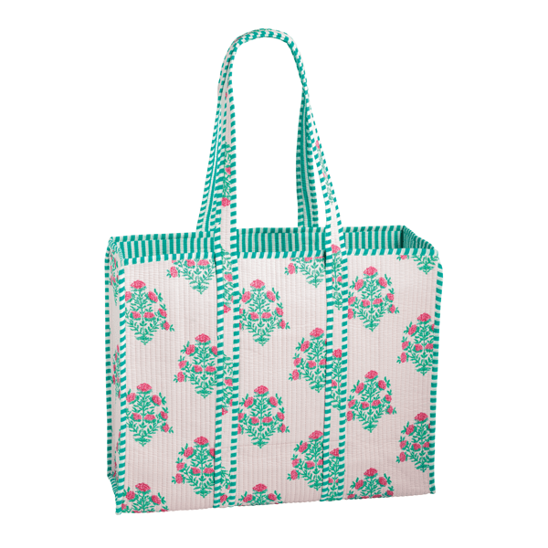 Dahlia Block Print Tote