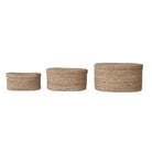 Hand-Woven Seagrass Baskets - Set of 3 