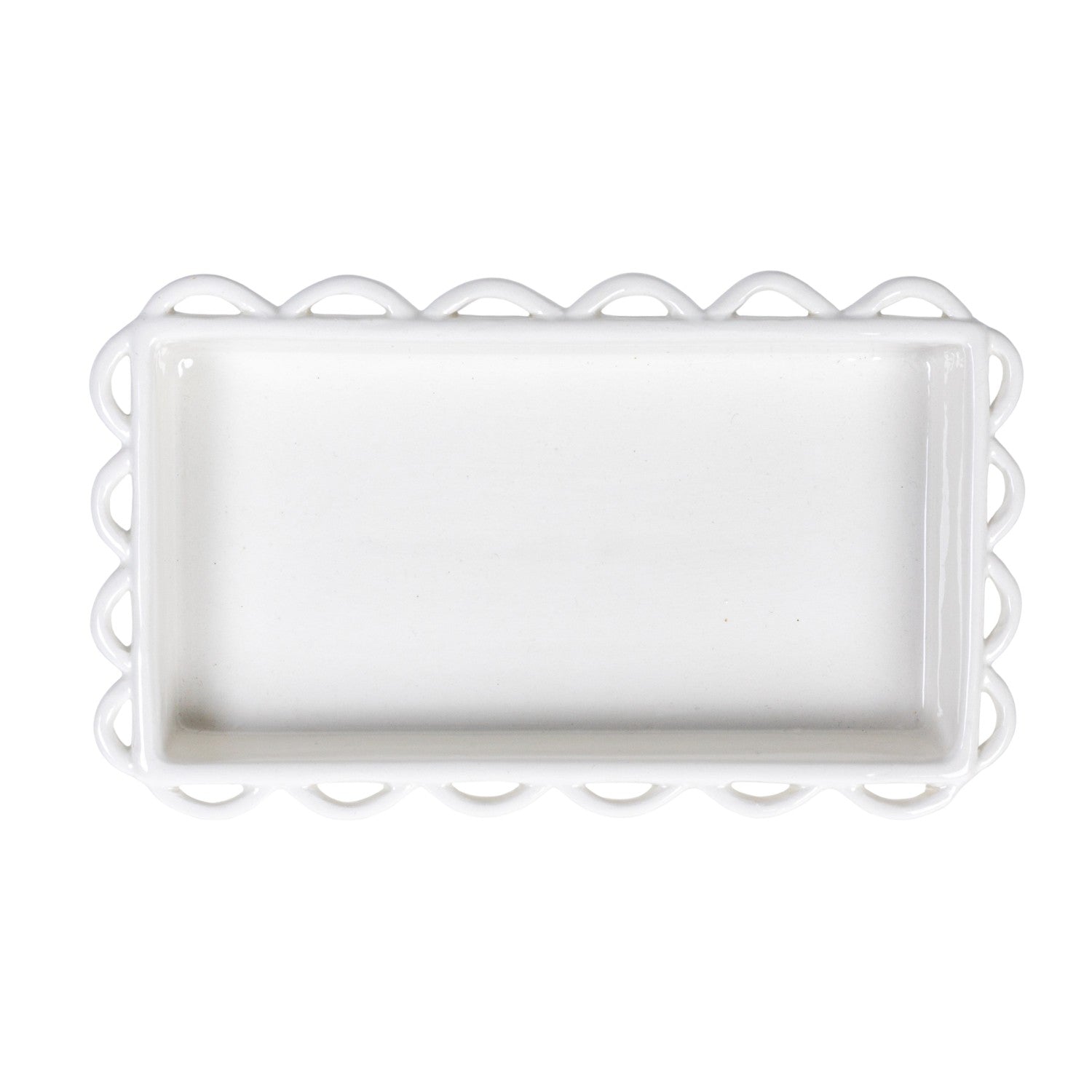 Decorative Scalloped Napkin Holder 