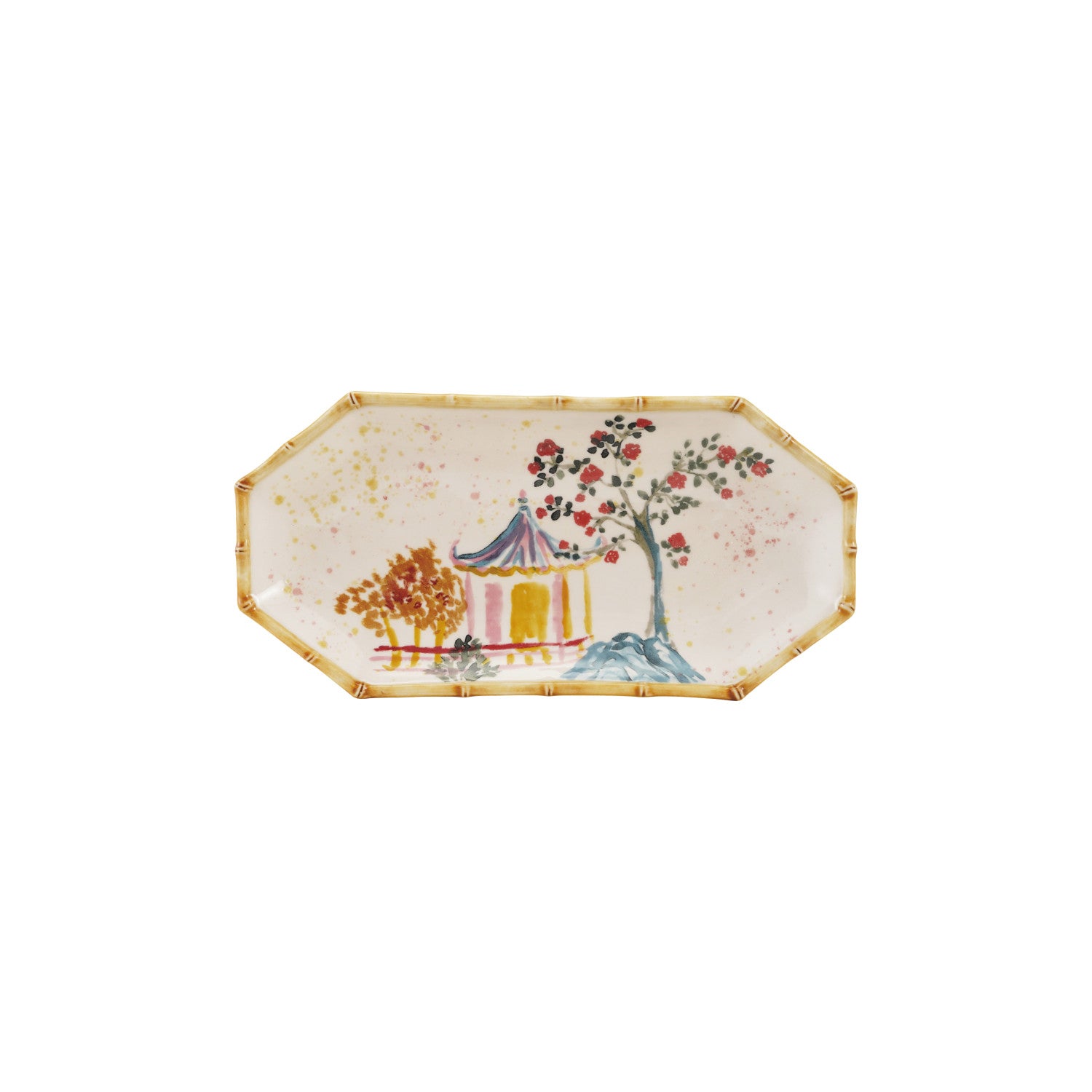 Stoneware Octagon Decorative Plate
