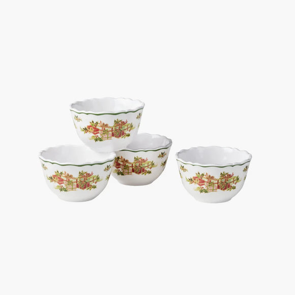 Holly Tree Melamine Set Of 4 Dipping Bowls