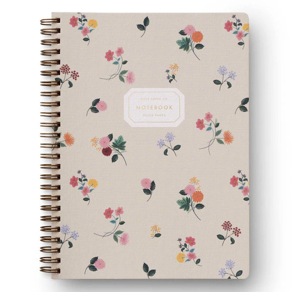 Ditsy Dahlia Spiral Notebook