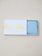 Flat Knit Blanket - Breezy Blue