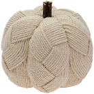 8.5" Woven Cream Pumpkin 