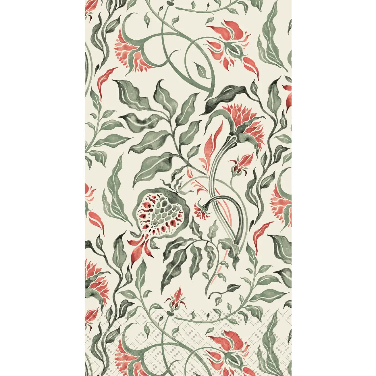 Royal Pattern Olive Paper Guest Towels 