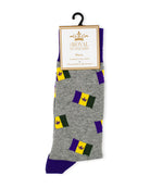 Men's Mardi Gras Flag Socks