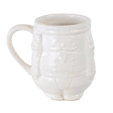 Nutcracker Shaped Coffee Mug White 18oz.