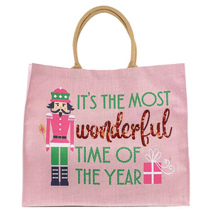 Most Wonderful Time Carryall Tote Light