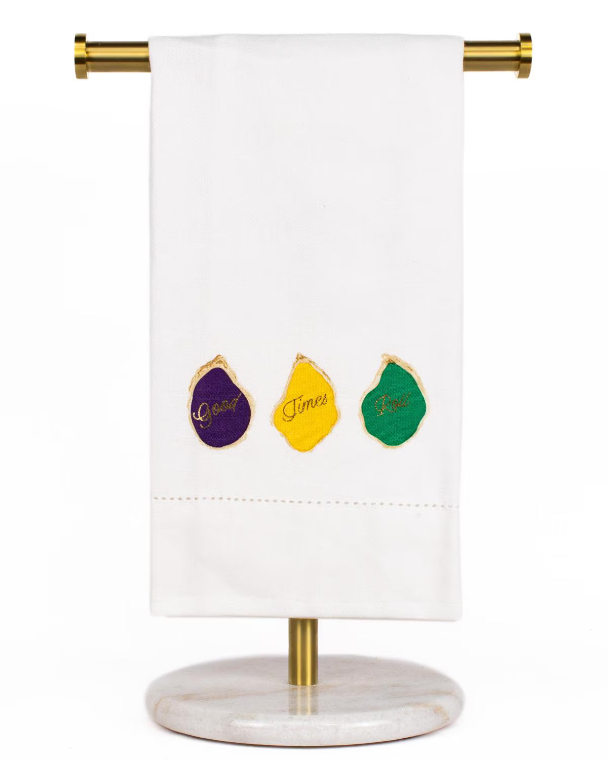 Good Times Roll Hemstitch Hand Towel