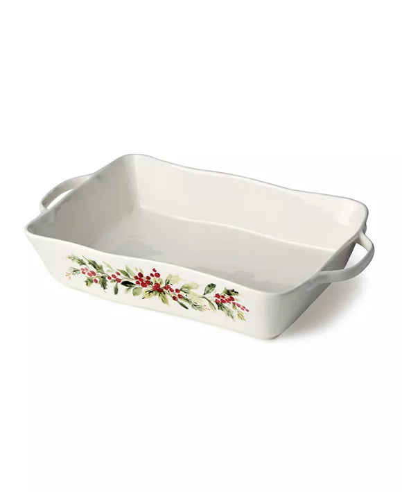 Holly Vines Large Rectangular Baker