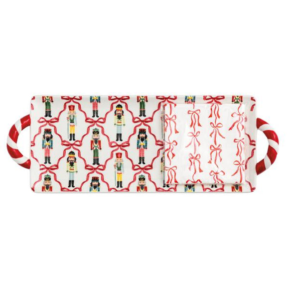 Nutcracker Hostess Tray Set