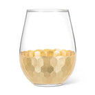 Chisel Base Stemless Wine Glass 