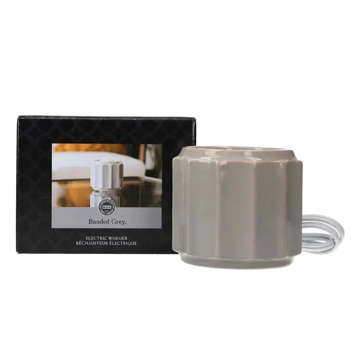Grey Banded Wax Warmer