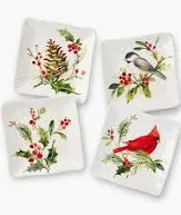 Holly Vines Canape Plates