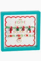 Santa beaded bracelet set
