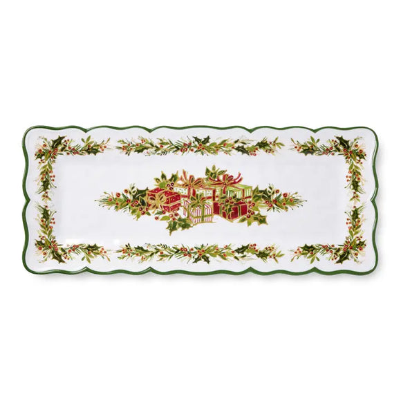 Holly Tree Rectangle Platter