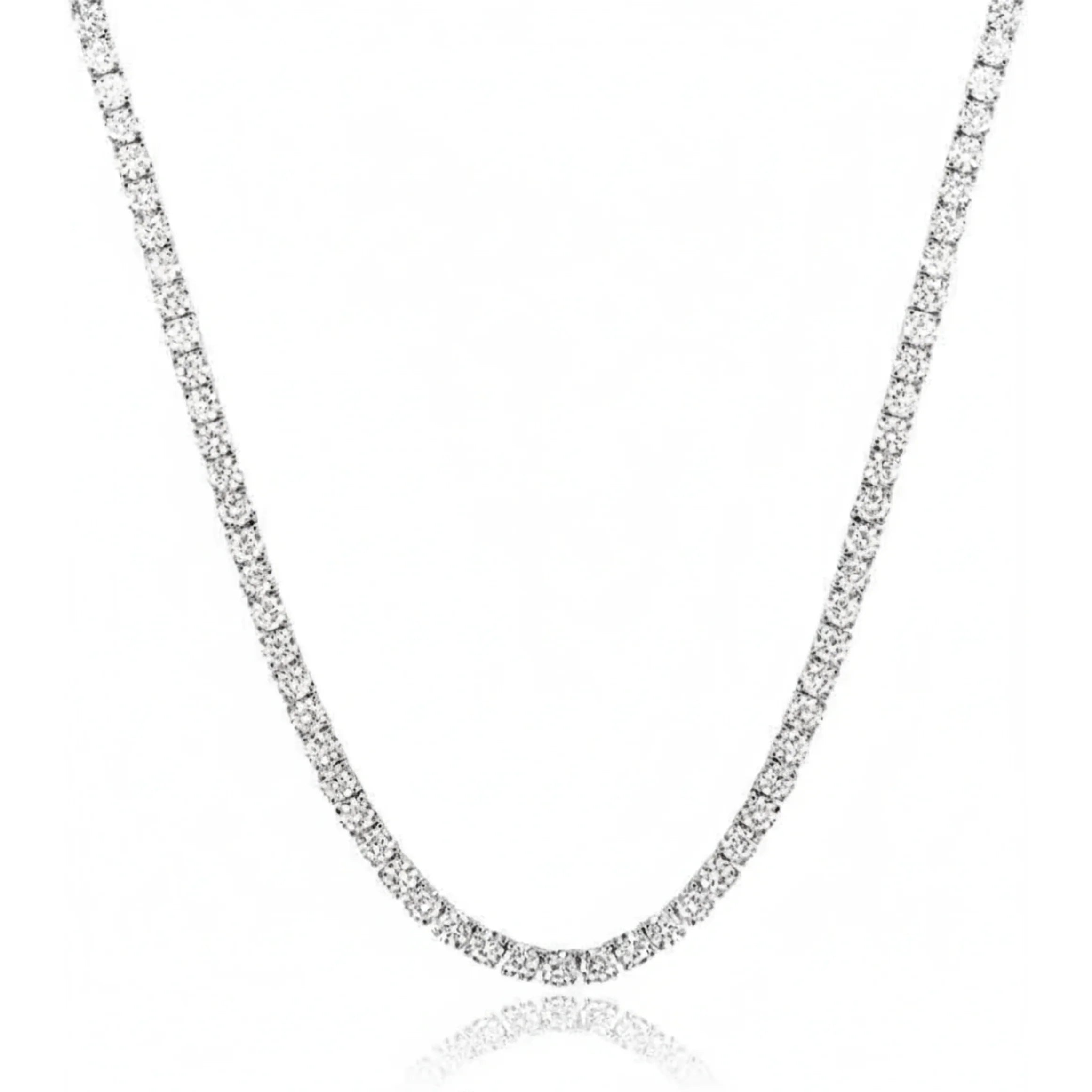 Aubrey Adele Non-Flip Tennis Necklace - 3mm