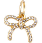 Pave Bow Charm in Shiny Gold